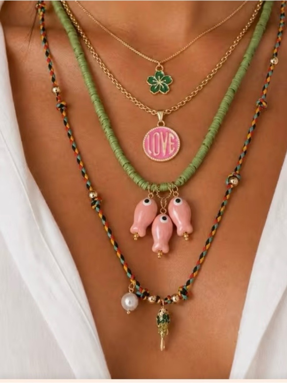 Mixed Layered Necklace-